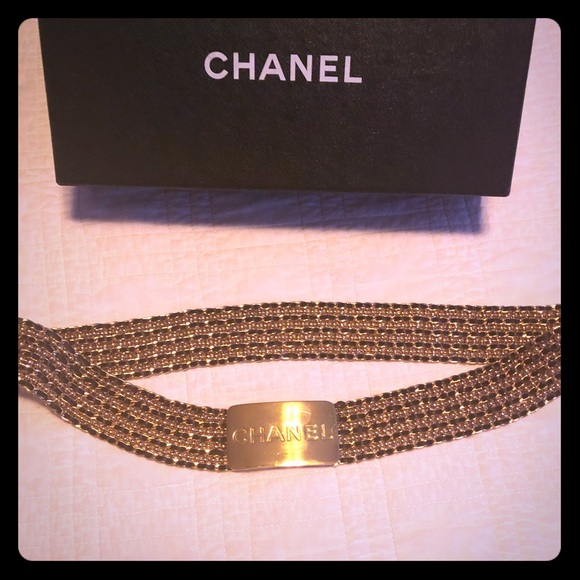 1HR sale! Chanel 24kGP w/black leather chain belt - Picture 3 of 7